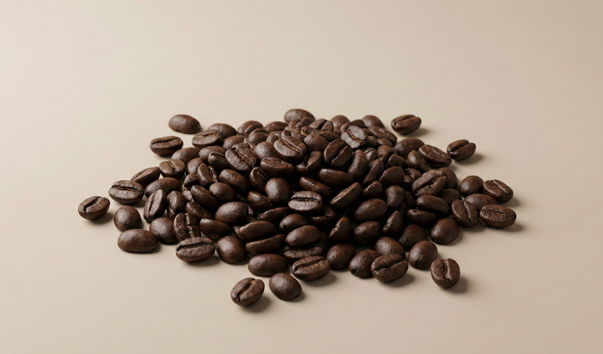 Roasted coffee beans representing caffeine used in caffeine shampoo for hair growth